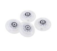 U/D Lot de 4 patins à roulettes en polyuréthane Blanc 64 mm