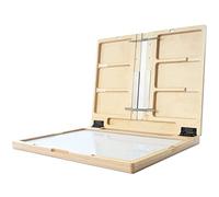 U.Go Plein Air Anywhere Pochade Box, Ultra Lightweight Baltic Birch wood with Stainless Steel and Aluminum construction, Large measures 11 x 14.5 x 1.25 inches (00701)