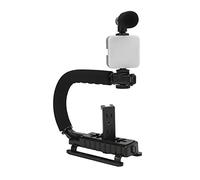 U Grip Handheld Video Rig, Handheld DSLR Stabilizer Handheld Video Action Stabilizing Grip avec Télécommande Bluetooth, Compatible avec le Caméscope DSLR Phone Camera, pour Vlogging Filmmaking