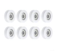 U Groove Poulies Nylon 6 x 30 x 10 mm avec Roulements GCr15 Acier Chrome ABEC3 pour Kits de Robotique Automation Equipement et Laboratoire d'Ingénierie