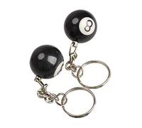 U-K Porte-clés créatif billard en plastique 8 chiffres porte-clés décoration Amigo 2 pièces Pratique et pratique Processus professionnel