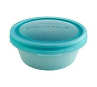 U-Konserve - BounceBox round 20oz / 600ml - Récipient alimentaire en silicone 100% platine - Seafoam