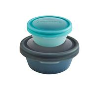 U-Konserve - BounceBox round Nesting Duo - Récipient alimentaire en silicone 100% platine - Night Harvest