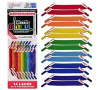 U-Lace Classic - Lacets élastiques - Multi Rainbow - Mix-N-Match Pack