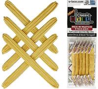 U-Lace Classic - Lacets élastiques - Sparkling Gold - Mix-N-Match Pack