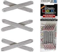 U-Lace Classic - Lacets élastiques - Sparkling Silver - Mix-N-Match Pack