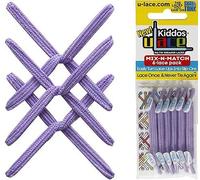 U-Lace Kiddos - Lacets élastiques - Lavande - Pack Mix-N-Match
