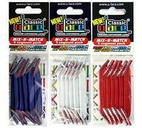 U-LACE - Pack de 3 sachets élastiques autobloquant de 7 à 77 ans Adultes Enfants (TRICOLORE)