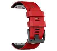 U-LIMVE Bracelet de montre pour Garmin Fenix 7X/6X/5X/3, 26 mm en silicone QuickFit pour Descent Mk3i 51 mm/Epix Pro/Tacx 7