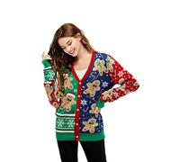 U LOOK UGLY TODAY Pull de Noël Laid pour Les Hommes, Festif pour Une Fête de Noël,Gingerbread Rocks,M