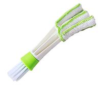 U-M Brosse de nettoyage pour voiture, climatisation, brosse de sortie d'air, joint de fenêtre, outil de nettoyage économique et durable Deft and Fashion, Blanc, Vert., 16.5*3.3*2 CM