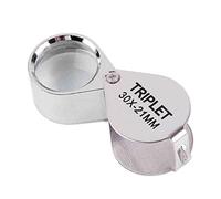 U-M Pulabo Loupe de bijoutier portable 30 x 21 en verre pour évaluation de bijoux 1 pièce de qualité supérieure et créative Populaire Argenté