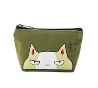 U-M Pulabo Porte-monnaie tendance en tissu Oxford avec motif de chat mignon pour filles - Pochette pour cartes de crédit et argent - 12 x 9 x 3,5 cm - Portable et utile