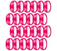 U-MOJOK Lot de 24 bracelets lumineux clignotants activés par le son - Contrôle de la musique - Bracelets phosphorescents pour récompenses de jeux de rave, carnaval, concerts, événements nocturnes