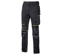 U-Power Pantalon de travail homme ATOM – Déperlant, Genouillères, Respirant, 90% nylon/10% spandex