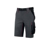 U-POWER Bermuda de travail en tissu MERCURY Gris/Fuchsia M - FR (42) - EU (48)