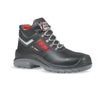 U-Power Bottes de sécurité Taille 46 noir/cuir rouge S3 SRC EN20345