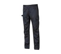 U-Power BRAVO TOP Pantalon de travail pour homme, pantalon cargo à taille élastique, avec poche latérale multifonctionnelle, vêtement extérieur résistant et durable ( Westlake Blue XL )