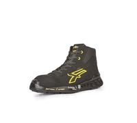 U POWER Chaussure de sécurité haute imperméable noire - Chaussure de travail confortable et légère - Tige en microfibre et semelle en mélange PU ultra-légère - Norme EN ISO 20345:2011, Noir, 41 EU