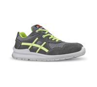 Chaussure De Sécurité Nico Taille 38 Gris/Vert S1p Src En Iso 20345 Cuir Velours