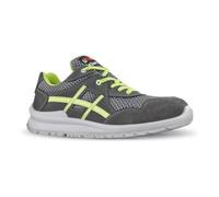 Chaussure De Sécurité Nico Taille 46 Gris/Vert S1p Src En Iso 20345 Cuir Velours