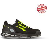 U Power Mixte Elvis s ESD S1PS FO SR Safety Shoes, Noir/Jaune Fluo, 41 EU