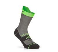 U-POWER DON'T WORRY... BE HAPPY! Chaussette de travail moyenne respirante CHIPPER Green Fluo Conf=2 Pcs