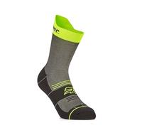 U-POWER DON'T WORRY... BE HAPPY! Chaussette de travail moyenne respirante CHIPPER Yellow Fluo Conf=2 Pcs