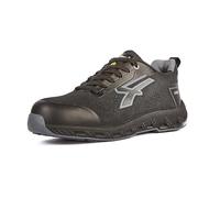 U POWER Don't Worry... BE Happy! Chaussures de sécurité de Travail, Homme, Noir/Gris, 41 EU