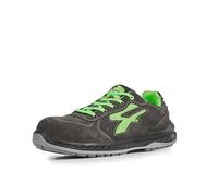 U-POWER DON'T WORRY... BE HAPPY! Chaussures de sécurité pour Homme, Gris Plomb/Vert Fluo, 40 EU