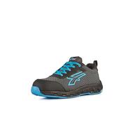 U-Power Chaussures de sécurité Homme DON'T WORRY... BE HAPPY! Noir Bleu Clair 46 EU