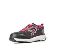 U POWER Don't Worry... BE Happy! Chaussures de sécurité pour Homme, Noir Fuchsia, 35 EU