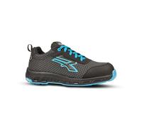 U-POWER DON'T WORRY... BE HAPPY! Homme Scarpe Antinfortunistiche Da Lavoro Chaussure de Protection Incendie et de sécurité, Noir Bleu Clair, 47 EU