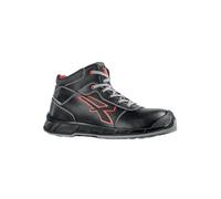 U-POWER DON'T WORRY... BE HAPPY! Homme Scarpe Antinfortunistiche Da Lavoro Chaussure de Protection Incendie et de sécurité, Noir et Rouge, 48 EU