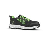 U-POWER DON'T WORRY... BE HAPPY! Homme Scarpe Antinfortunistiche Da Lavoro Chaussure de Protection Incendie et de sécurité, Noir Vert Fluo, 47 EU