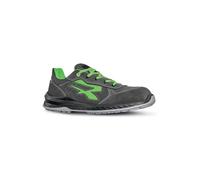 U-POWER DON'T WORRY... BE HAPPY! Homme Scarpe Antinfortunistiche Da Lavoro Chaussure de Protection Incendie et de sécurité, Gris Plomb Vert Fluo, 45 EU