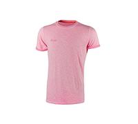 U-Power Fluo, T-shirt classique coupe slim, vêtements de travail pour hommes, tissu en coton, col rond, manches courtes, confortable, décontracté, vêtements d'été (PINK FLUO XL)