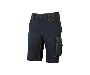 U-Power Future Mercury, Short cargo d'été pour homme, demi-pantalon ajusté, grandes poches multiples, tissu extensible, vêtements d'extérieur confortables (Deep Blue )
