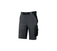 U-Power Future Mercury, Short Cargo d'été pour Homme, Demi-Pantalon Coupe Slim, Larges Multi-Poches, Tissu Extensible, Vêtement d'Extérieur Confortable (Asphalt Grey Green 3XL)