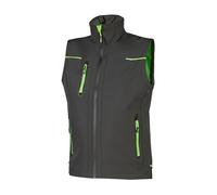 U-POWER | Gilet da Lavoro Uomo con Zip UNIVERSE, in Softshell, Impermeabile, Traspirante e Antivento, 96% poliestere 4% spandex
