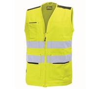U-Power - Gilet multi fonctions jaune haute visibilité SMART L