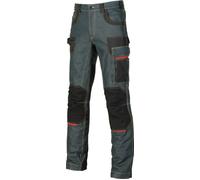 U-Power Pantalon pour homme, pantalon cargo multi-poches, poches genouillères, poche cuisse amovible, tissu confortable, insert élastique, vêtements d'extérieur (RUST JEANS 50)