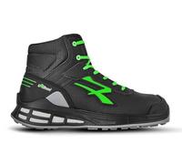 U-Power Chaussures de sécurité Hautes Kent S3 SRC CI ESD - Noir/Vert 46 - Chaussures de sécurité