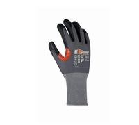 U-Power Kumba Gants De Travail Anti-sécurité Soutien Nylon Spandex Split Nitrile Renforcement Entre Police Indice Résistance Abrasion Protection Risques Mécaniques Thermiques Gris 8/M