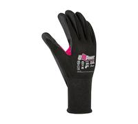 U-Power Love Gants De Travail Anti-sécurité Suporto Nylon Spandex Élastique Split Nitrile Mousse Renforcement Entre Police Indice Tactile Protection Risques Mécaniques Thermiques Noir Fuchsia 11/XXL
