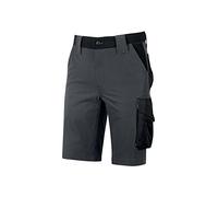 U-Power Mercury Lady, Short Cargo pour Homme, Demi-Pantalon Coupe Slim, avec Fermeture à Boutons, Larges Multi-Poches, Tissu en Coton Stretch, Vêtement d'Extérieur Confortable (Dark Green M)
