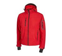 U-Power Metropolis, Veste polaire Coque souple pour homme, vêtements d'hiver décontractés, avec capuche, tissu extensible, imperméable, coupe-vent, manteau rembourré à fermeture éclair complète (RED MAGMA M)