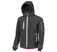 U-Power Metropolis, Veste polaire dou Ce Coquille pour homme, vêtements d'hiver décontractés, avec capuche, tissu extensible, imperméable, coupe-vent, manteau rembourré entièrement zippé (Black Carbon L)