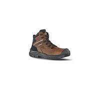 U POWER Mixte Scarpe Antinfortunistiche Da Lavoro,Scarpa Bassa,Mod. Greenland UK S S3s Fo SR,puntale Antiperforazione No Metal Chaussure de Protection Incendie et de sécurité, Tête Moro Noir, 41 EU