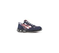 U POWER Mixte Scarpe Antinfortunistiche Da Lavoro, Scarpa Bassa, Modello Active S ESD S1ps Fo SR, Con Puntale Antiperforazione Chaussure de sécurité, Bleu foncé, Gris Rouge, 42 EU